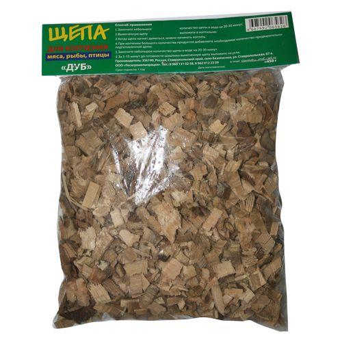 Щепа для копчения дуб 450 гр.