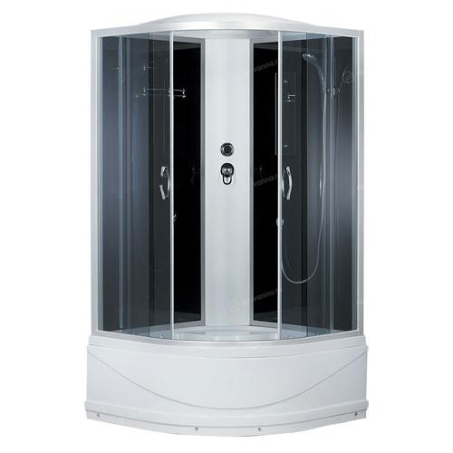 Душевая кабина 90*90*215  ER3509ТP -C4-RUS с крышей высок. поддон матовое стекло