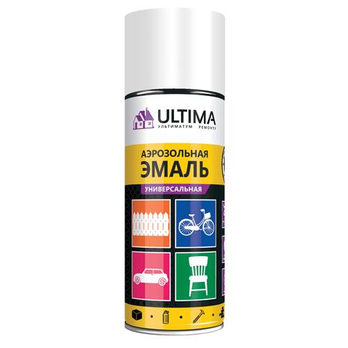 Краска аэрозольная БЕЛЫЙ МАТОВЫЙ RAL 9003 520 мл. "ULTIMA" ULT 003