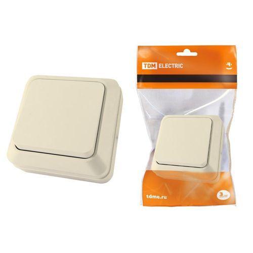 Выключатель 1-кл. открытой установки IP20 10А сл. кость "Ладога" TDM (SQ1801-0002)
