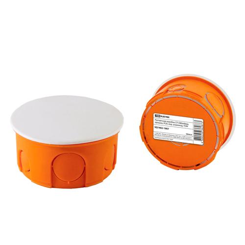 Распаячная коробка СП D80х40мм, крышка, IP20, инд. штрихкод, TDM (SQ1402-1907)