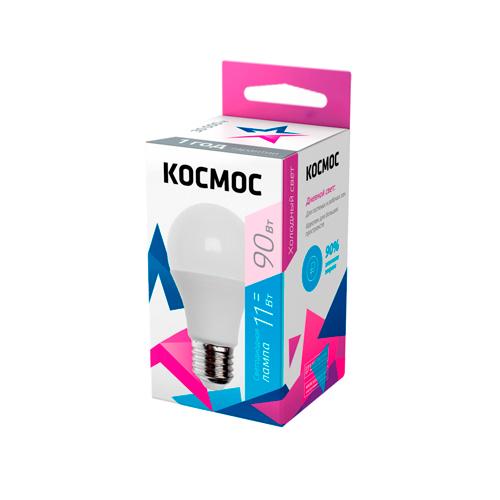 Светодиодная лампа КОСМОС А60 11W Е27 6500K