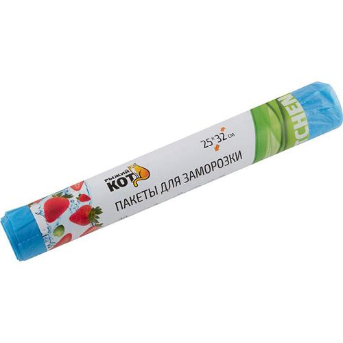 Пакеты д/заморозки "РЫЖИЙ КОТ" 25*32см, 30шт/рул, ПНД арт.310983