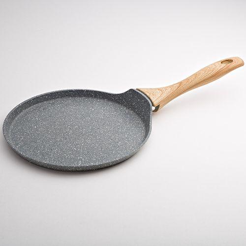 AK-0045/24N Сковорода  алюминиевая блинная антипригарное покрытие GRANIT ALPENKOK d=24см (6)