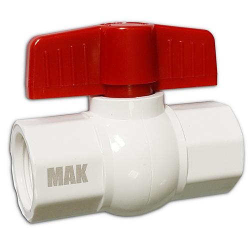 Кран шаровой  3/4" м/м ручка-бабочка полипропиленовый из АБС - пластика 472 MAK