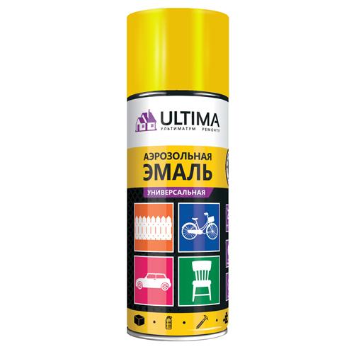Краска аэрозольная ЖЕЛТЫЙ RAL 1018 520 мл. "ULTIMA" ULT 016