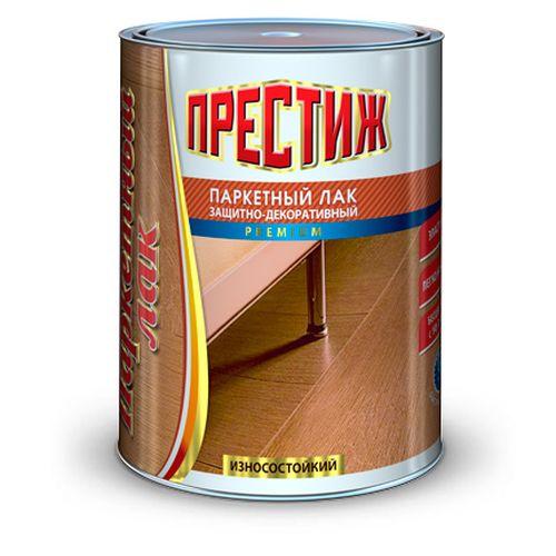 Лак алк-уретановый паркетный глянцевый "Престиж" бесцветный 0,9л.