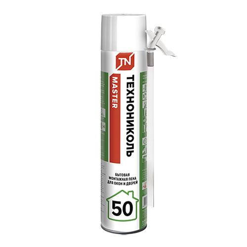 Монтажная пена бытовая "Технониколь 50 MASTER" всесезонная 650гр.