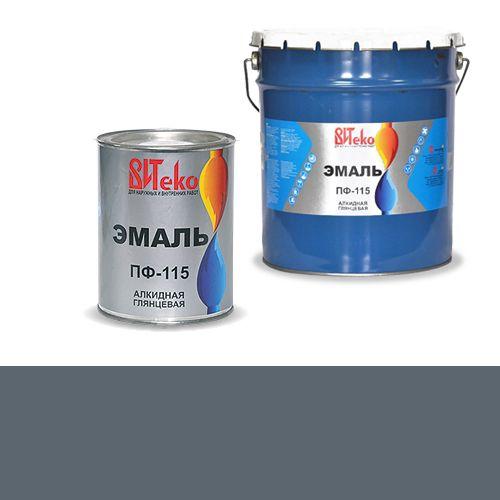 Эмаль ПФ-115 (Серая 0.8 кг "Витеко")