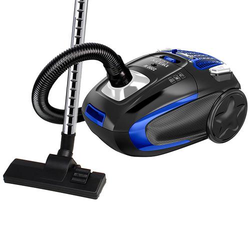 Пылесос DELTA LUX DL-0848 черный с синим: 2200Вт, мешок для сбора пыли, мощн.всасывания 400Вт
