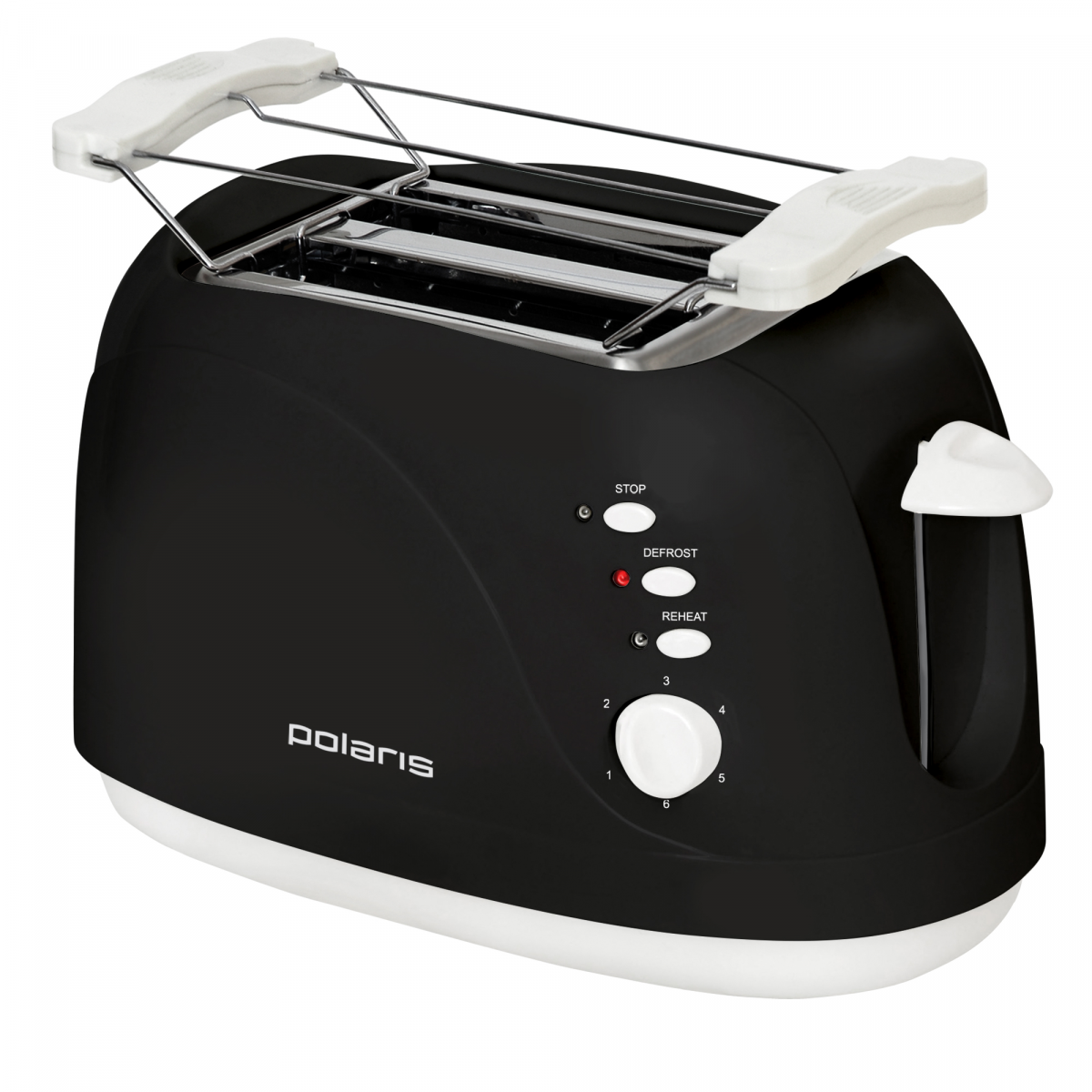 Тостер PET 0702L, 750W (POLARIS), Черный