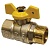 Кран шар. для газа d20 3/4" г/ш бабочка STM