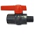 Кран шаровой  1/2" п/м ручка полипропиленовый из АБС - пластика 471 MAK