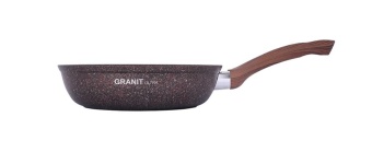Сковорода 260мм с ручкой, АП линия "Granit ultra" (red) "Kukmara"  сга260а