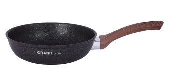 Сковорода 240мм с ручкой, АП линия "Granit ultra" (blue) "Kukmara"