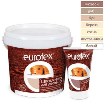 "EUROTEX" (шпатлевка для дерева) сосна 1,5кг (80280)