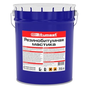BITUMAST Мастика резинобитумная 21,5л