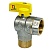 Кран шар. для газа угловой 1/2" г/ш d15 бабочка CTM (CGLFМB12)