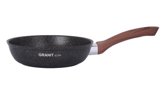Сковорода 220мм с ручкой, АП линия "Granit ultra" (original) "Kukmara" сго220а