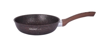 Сковорода 220мм с ручкой, АП линия "Granit ultra" (red) "Kukmara"  сга220а