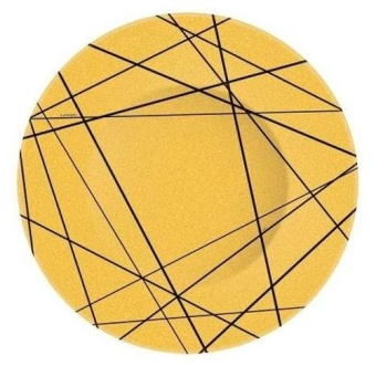 Тарелка обеденная DELNICE GOLD 25см арт.Q8794
