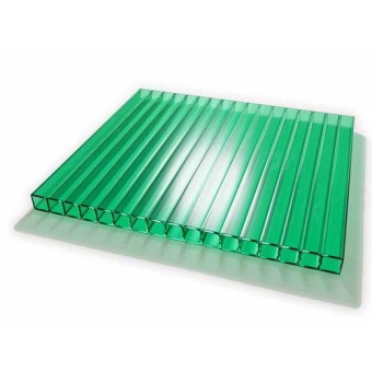 Сотовый поликарбонат 2,1м x 6м x 10мм Зеленый SKYGLASS